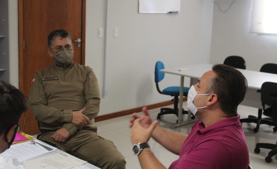 Vereador Leo Cordeiro trata da guarda Civil em Reuniao com o Major Rodrigues Visor Notícias