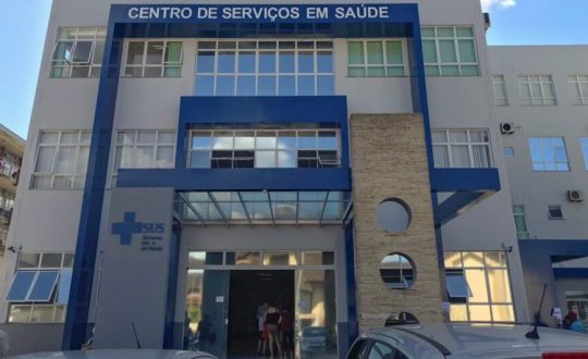 Imagem mostra centro de serviços de saúde de brusque