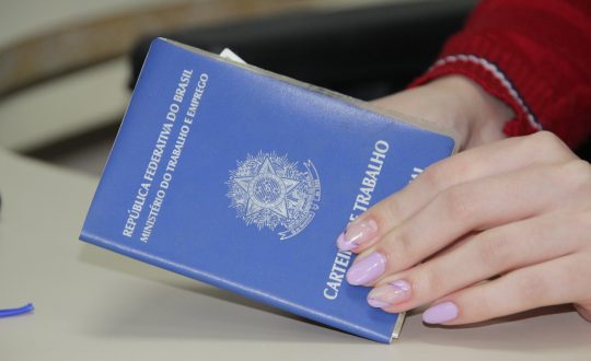 Sine tem mais de 5,4 mil vagas abertas em Santa Catarina 1 mulher com unhas pintadas de lilás segura carteira de trabalho