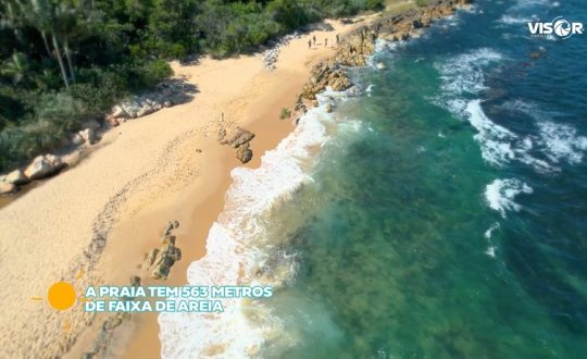 imagem da praia grossa mostra as belezas do local