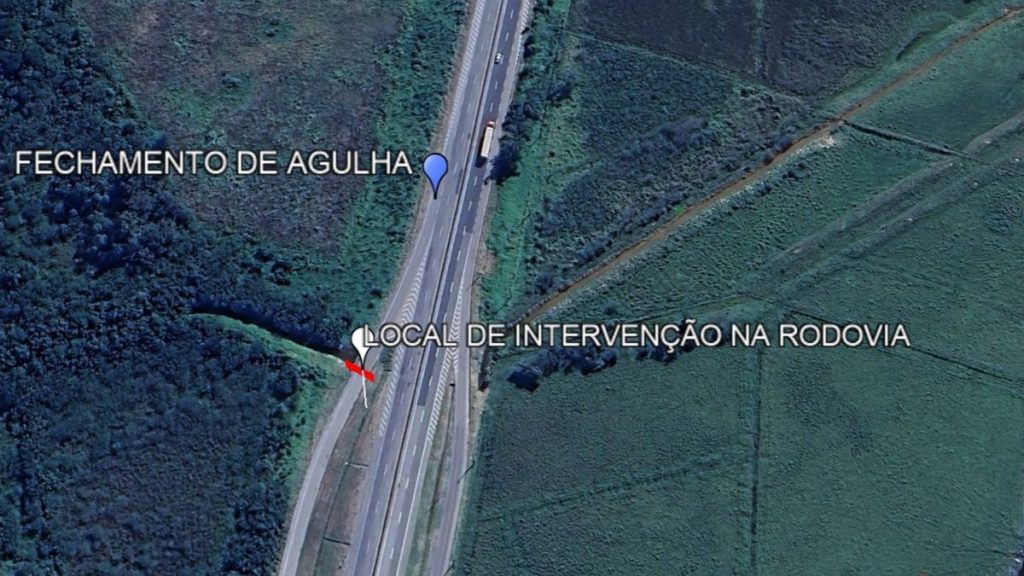 Obras causam bloqueio temporario no acesso a marginal na BR 101 Sul 2 Visor Notícias