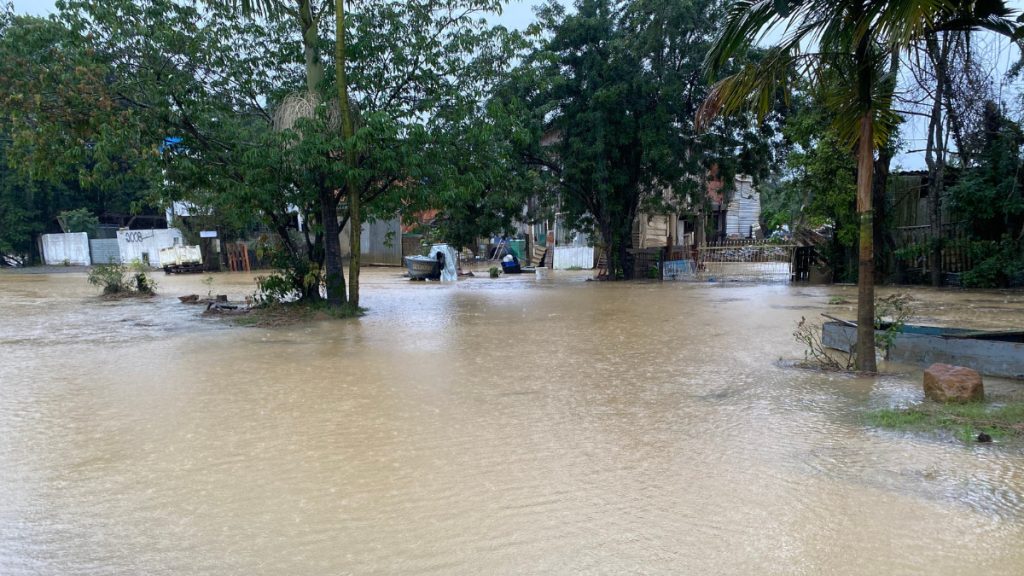 Rio do Sul registra primeira enchente do ano apos fortes chuvas no Vale do Itajai 1 Visor Notícias
