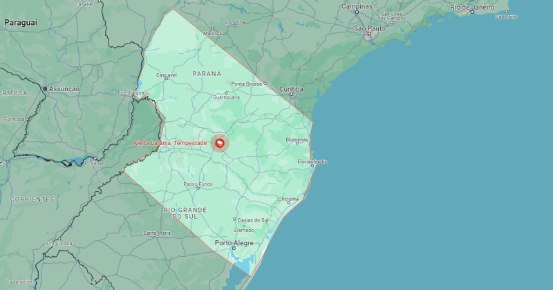 Santa Catarina tem alerta de perigo para chuvas intensas e temperaturas de 10°C 2 alerta inmet chuvas intensas 800x420 1 Visor Notícias