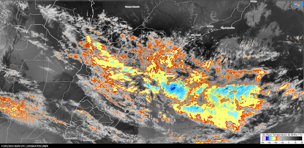 goes16 202405170000 true color ch13 dsa Visor Notícias