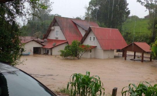 Localidade de Serra dos Indios em Presidente Getulio foi bastante atingida pela chuva Visor Notícias