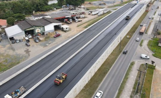 Viaduto no Norte de SC fica totalmente interditado ate o dia 9 de agosto Visor Notícias