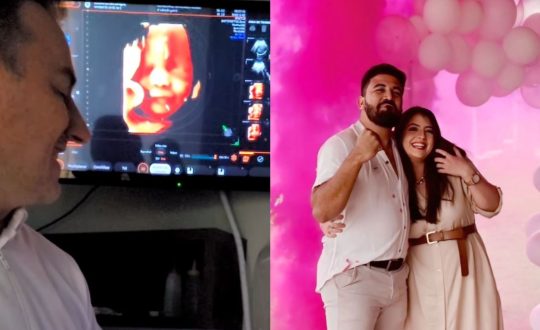 bebe sorri em ultrassom com voz do pai Visor Notícias