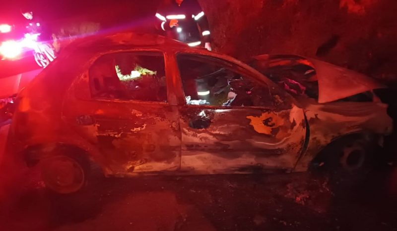 carro pega fogo e motorista morre carbonizado em acidente na serra de sc 1 800x467 3 Visor Notícias