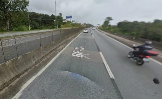 BR 101 no km 181 em Biguacu e interditada em razao das chuvas Visor Notícias