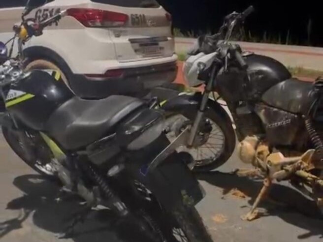 Noitada de algazarra com motociclistas dando grau e interrompida pela PM em Itajai 04 Visor Notícias