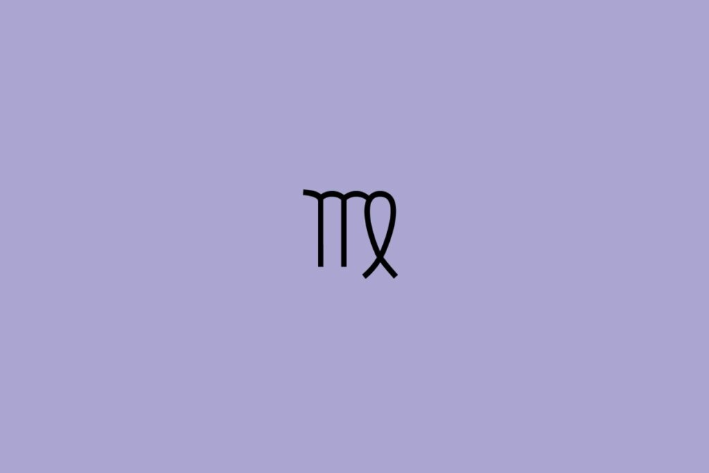 Horóscopo do dia: previsão para os 12 signos em 15/05/2025 7 Ilustração do signo de virgem em um fundo roxo