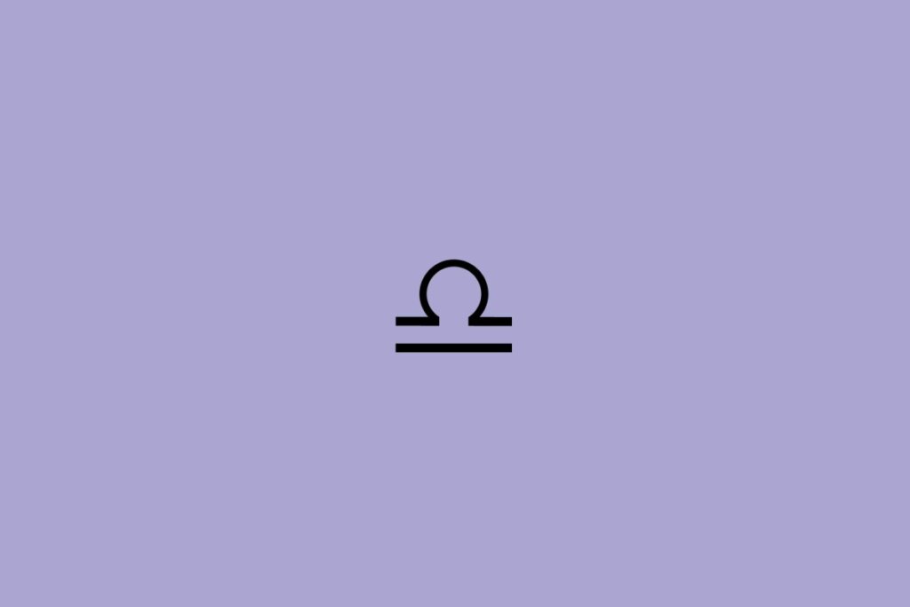 Horóscopo do dia: previsão para os 12 signos em 15/05/2025 8 Ilustração do signo de libra em um fundo roxo