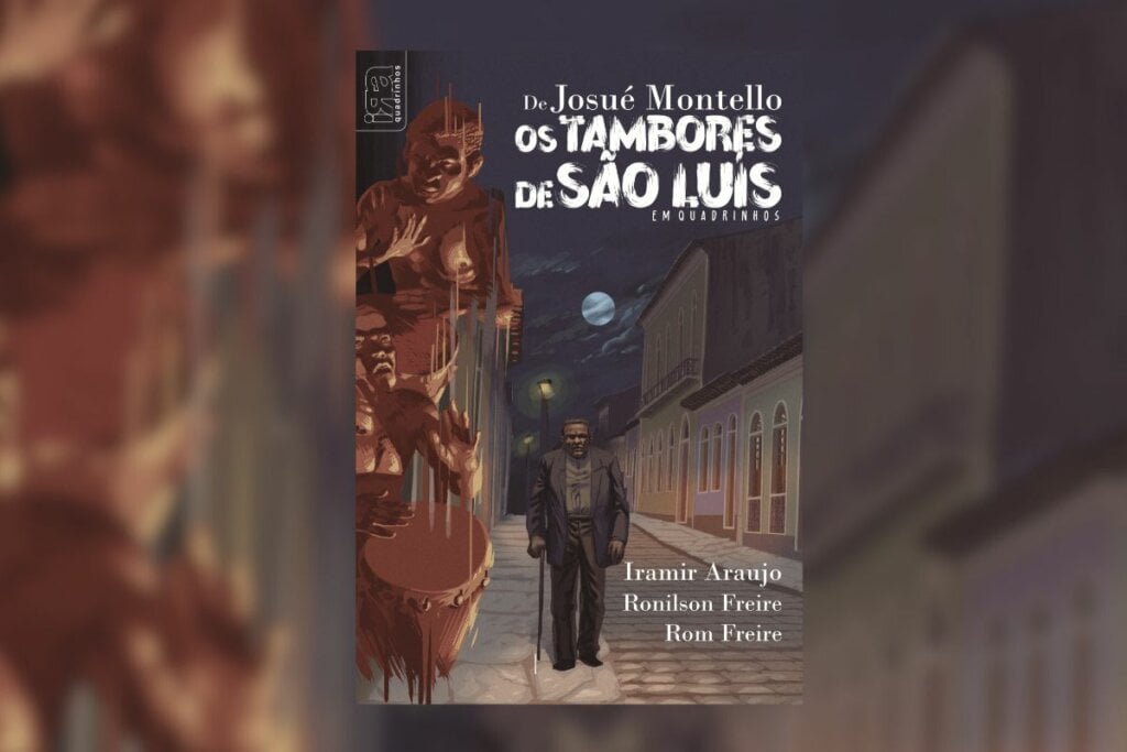 Capa do livro com nome e título do livro, e ilustração de homem andando na rua a noite usando terno e calça social e uma camiseta cinza