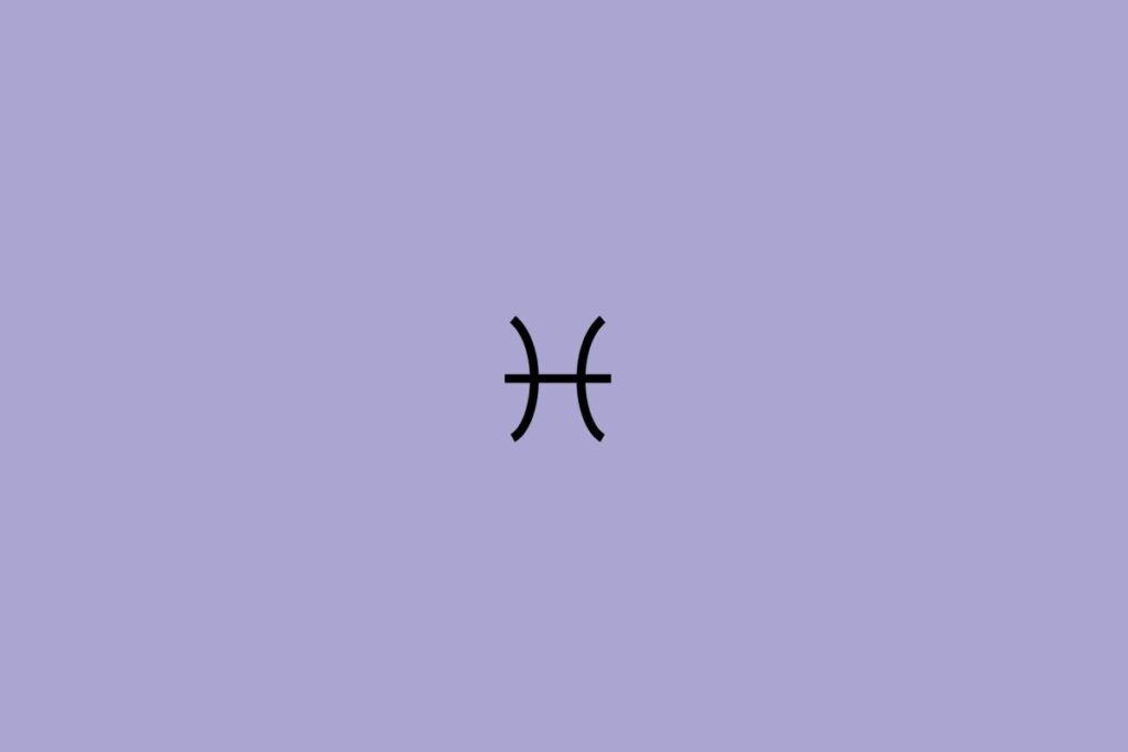 Horóscopo do dia: previsão para os 12 signos em 15/05/2025 13 Ilustração do signo de peixes em um fundo roxo