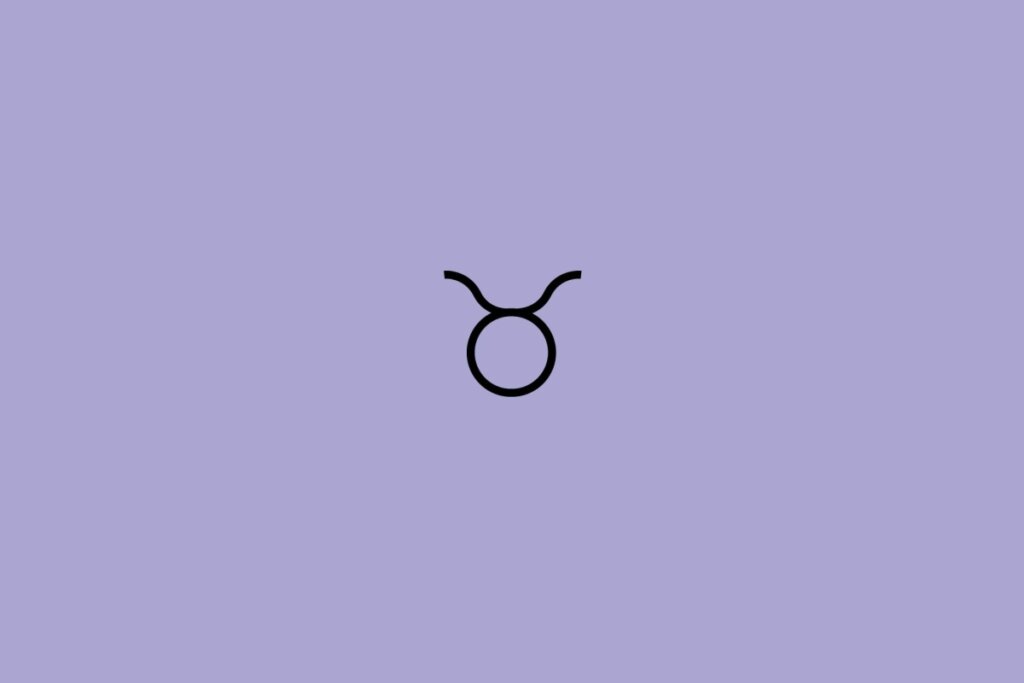 Horóscopo do dia: previsão para os 12 signos em 15/05/2025 3 Ilustração do signo de touro em um fundo roxo
